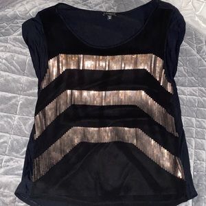 Express sequin top